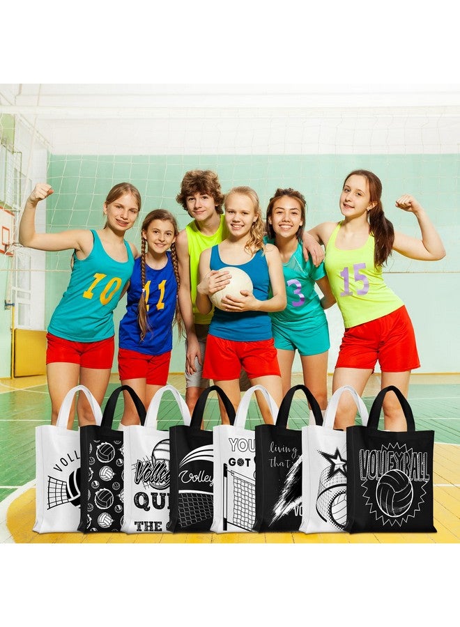Kajaia 24 Pcs Party Treat Bag with Handles Reusable Goodie Favor Bag Non Woven Party Favor Birthday Supplies(Volleyball) - Image 5