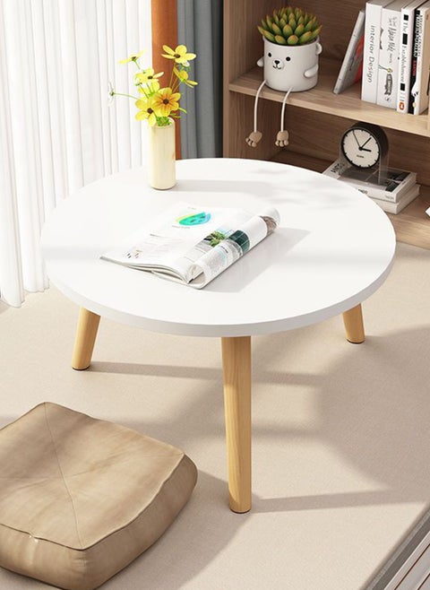 Simple Living Room Sofa Mini Side Table, Small Round Table 50*50*48CM