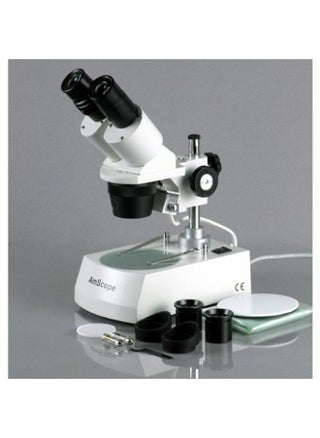 SE305R-PZ Forward Binocular Stereo Microscope, WF10x and WF20x Eyepieces, 10X-60X Magnification, 1X and 3X Objectives, Upper and Lower Halogen Light Source, Pillar Stand, 120V , White - pzsku/ZA28C925294F63D97696DZ/45/_/1690819329/cefd7d26-af75-47fc-b5ce-20462d6171be