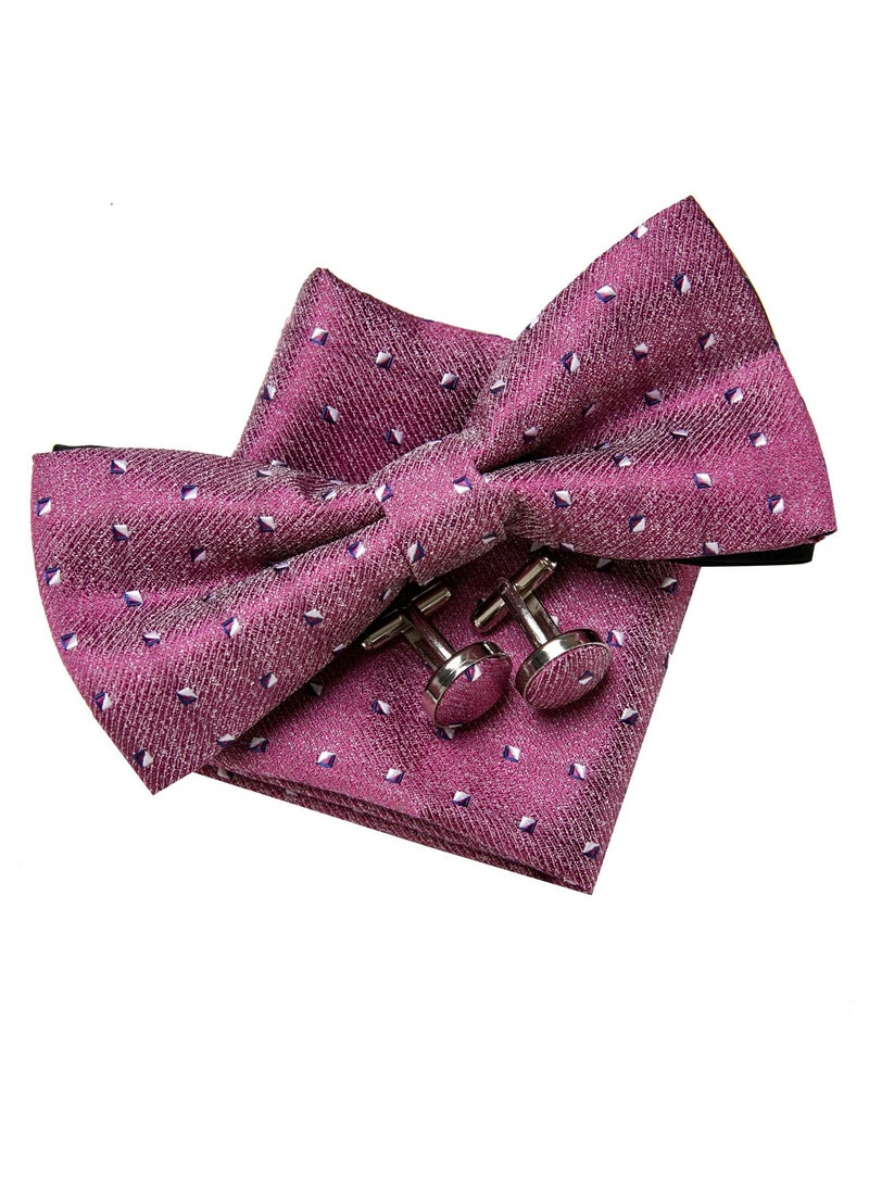 High Quality Jacquard Bow Tie Three-Piece Set