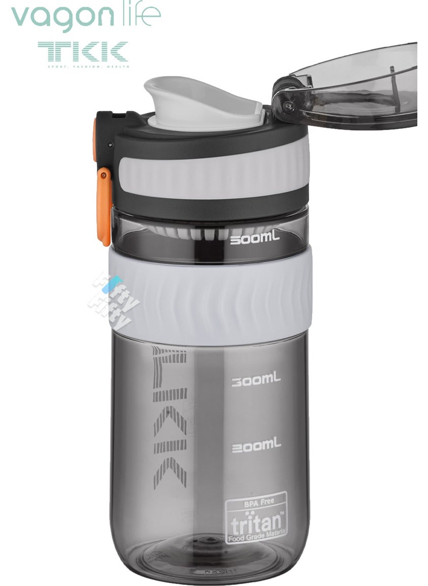 Vagonlife - Tkk 550 ml Comfortable Drinking (U Mouth) Bpa Free Tritan Water Bottle with Carrying Handle FFTKK1016-550ML - Image 1
