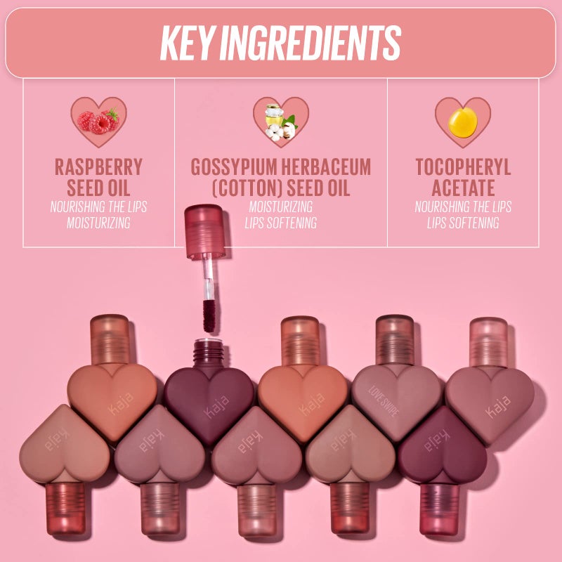 Kaja Lip Mousse - Love Swipe 03 Everygirl | with Raspberry Seed Oil and Vitamin E, Buildable, Blendable, Moisturizing, Velvet Finish, Weightless Texture, Deep Shades, 0.22 Oz - Image 4
