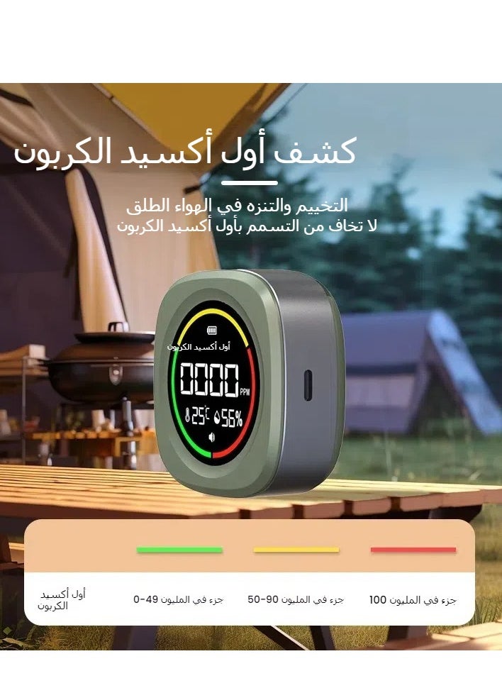 Generic New K5A Portable Carbon Monoxide Detector, Outdoor Camping Essential, CO, Temperature & Humidity Trifecta Sensor, Extra Long Battery Life up to 144 Hours  - Image 3