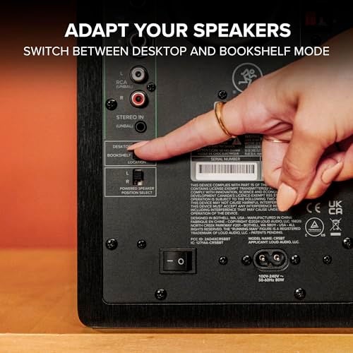 Mackie CR3.5BT 3.5" Creative Reference Powered Studio Monitors with Bluetooth, Tone Knob and Location Switch — Active Speakers for Music Production, Desktop Computer, Gaming, HiFi Listening - Image 3