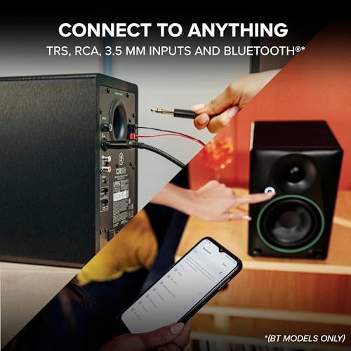 Mackie CR3.5BT 3.5" Creative Reference Powered Studio Monitors with Bluetooth, Tone Knob and Location Switch — Active Speakers for Music Production, Desktop Computer, Gaming, HiFi Listening - Image 4