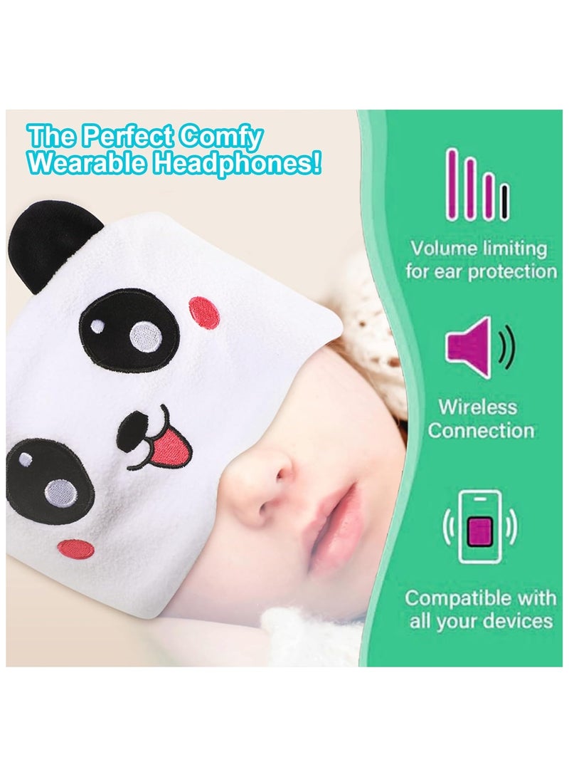 GUDOO سماعات رأس للأطفال بحزام رأس لاسلكية، سماعات رأس بحزام فوق الأذن، مع سماعات رقيقة وحزام رأس فائق النعومة، وأسلاك خالية من التشابك - Image 4
