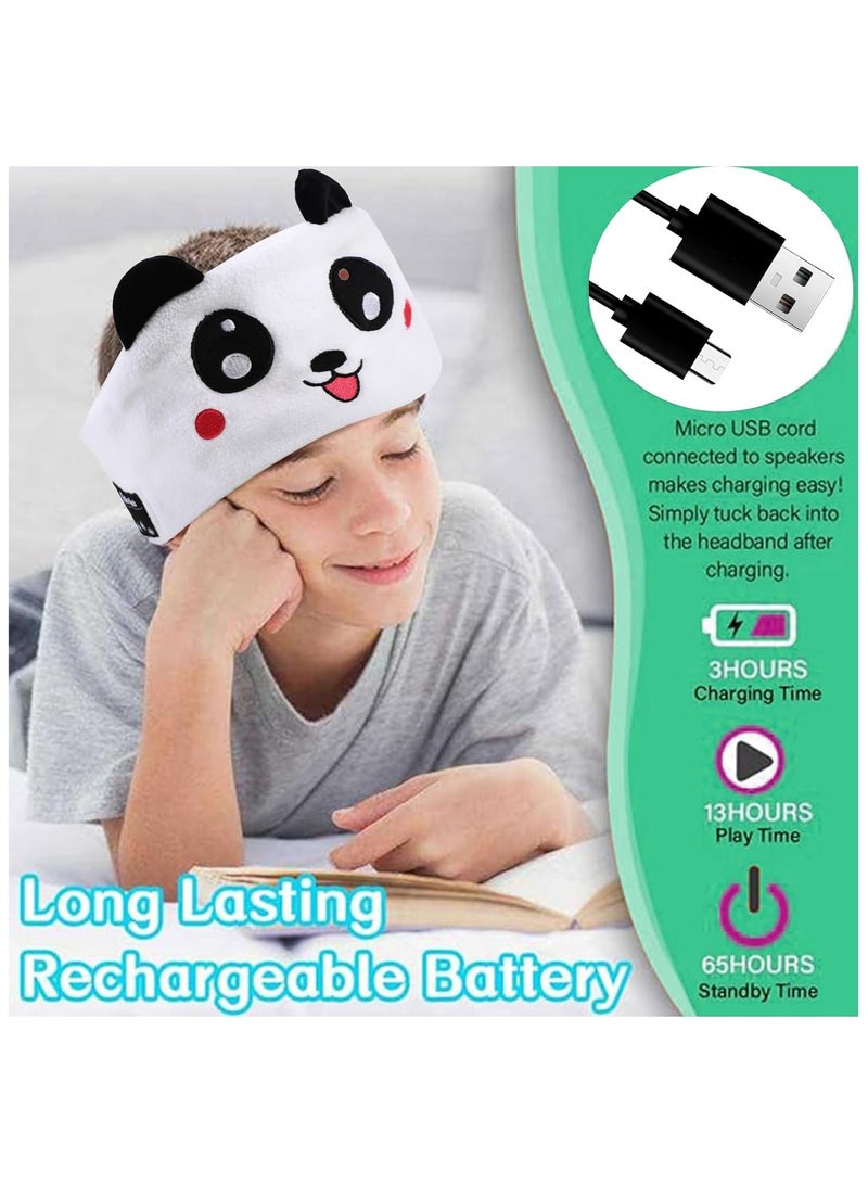 GUDOO سماعات رأس للأطفال بحزام رأس لاسلكية، سماعات رأس بحزام فوق الأذن، مع سماعات رقيقة وحزام رأس فائق النعومة، وأسلاك خالية من التشابك - Image 5