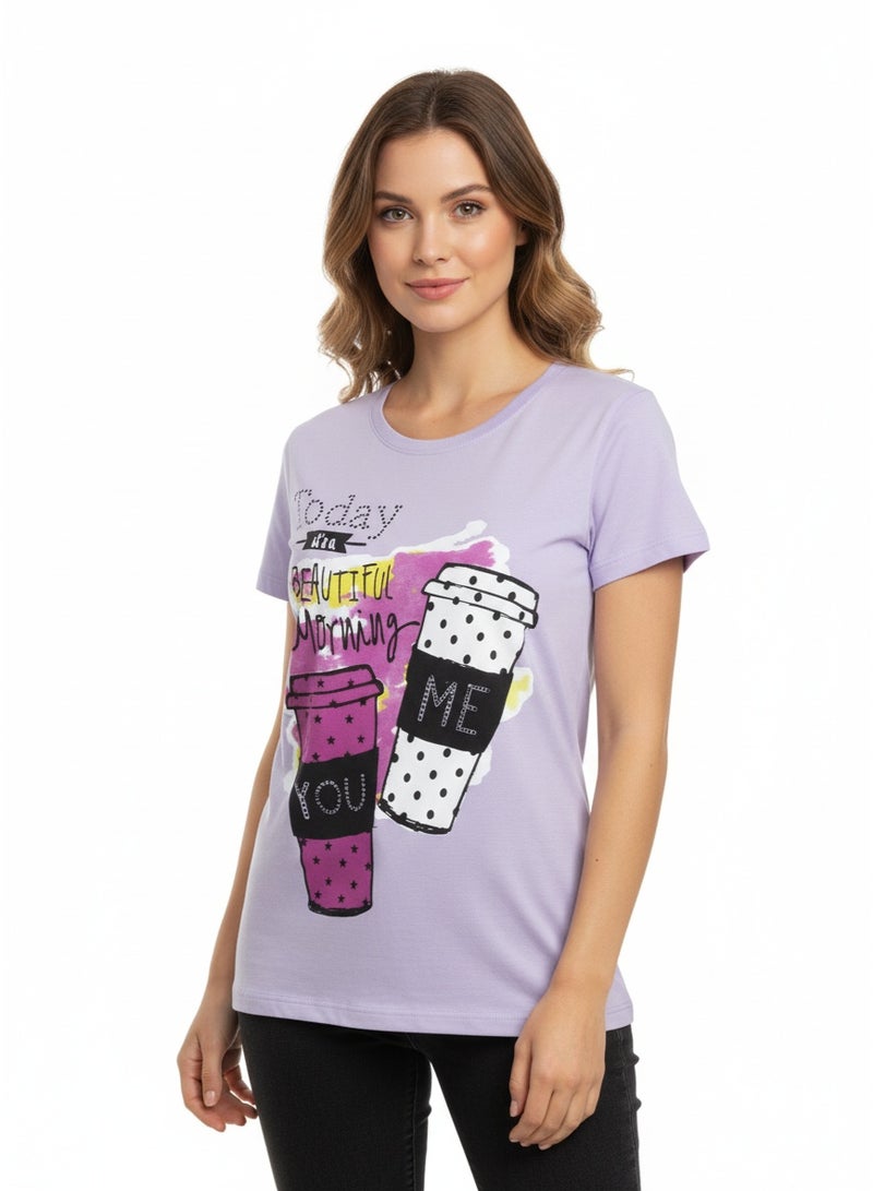 general T-SHIRT LADIES BODICE AOP S/S SV-LTS-43 - Image 2