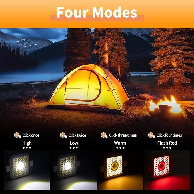 LEVGRY Camping 100W LED Solar Work Light with Stretchable Bracket Solar Worklight with 4 Modes 10000mAh USB Rechargeable IP66 Waterproof Portable Outdoor Working Light for Emergency - Image 3
