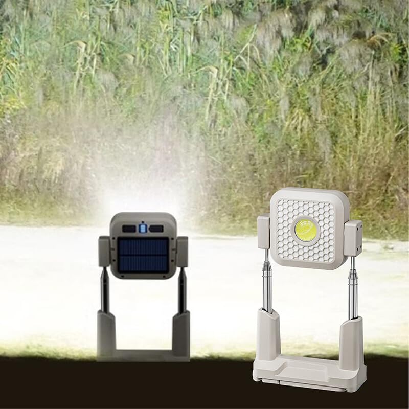 LEVGRY Camping 100W LED Solar Work Light with Stretchable Bracket Solar Worklight with 4 Modes 10000mAh USB Rechargeable IP66 Waterproof Portable Outdoor Working Light for Emergency - Image 1