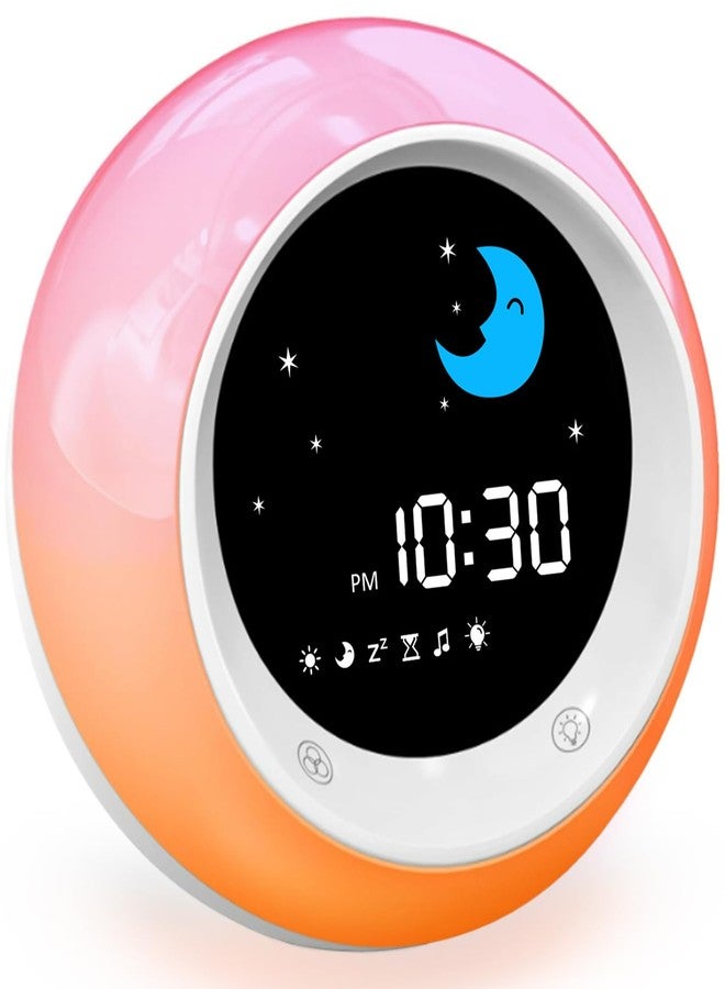 iHoo Children's Alarm Clock, Sleep Training Children's Alarm Clock with Sun and Moonrise - Image 1