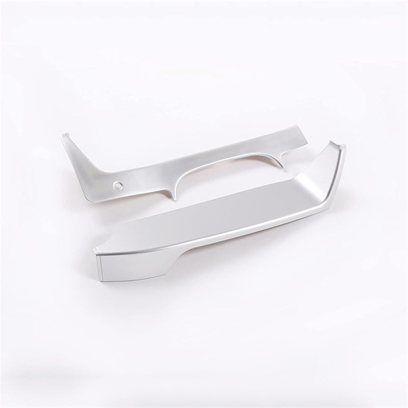 Wivplex Silver Steering Wheel Dashboard Cover for Mercedes-Benz C Class W204 - Image 1