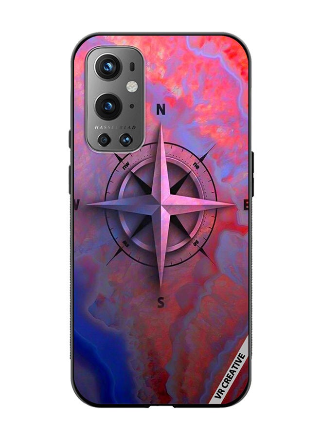 VR CREATIVE Protective Case Cover For OnePlus 9 Pro Compas Design Multicolour - Image 1