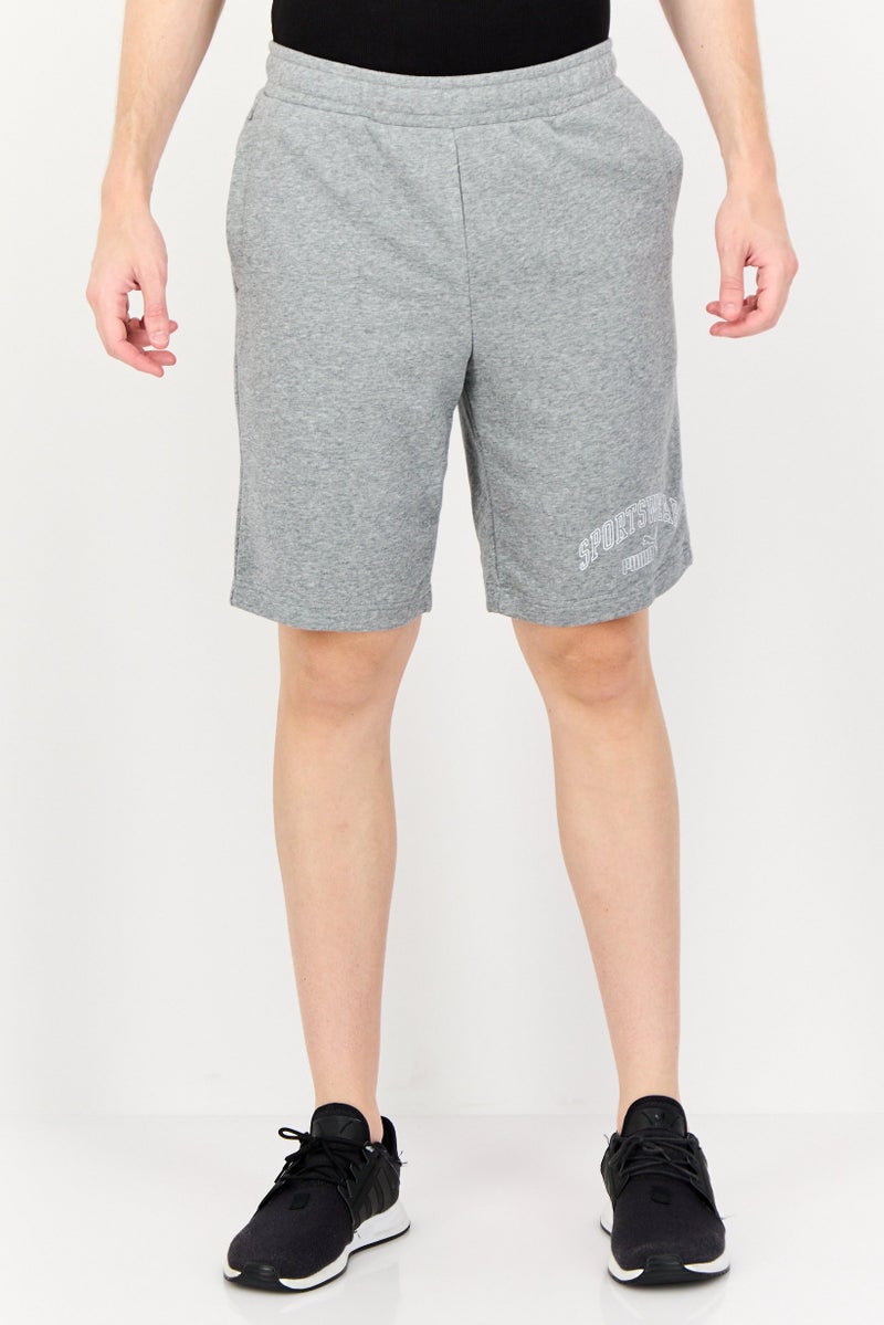 PUMA Men Sportswear Fit Drawstring Outdoor Shorts, Grey  - Image 1
