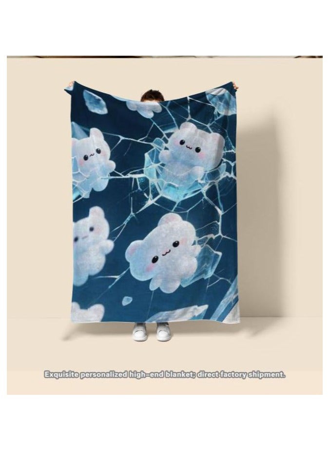 general Flannel thin blanket (warm and comfortable, suitable for sleep, gaming, dust removal and sandproof) 150cm*200cm - 1127 - Image 5