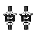 NMNRC Alum 2Pcs Front Rear Differential Diff Gear Kit Compatible with Arrma 118 Granite Grom 114 Typhon Grom 116 Mojave Grom Series Upgrades Part Black - Image 2