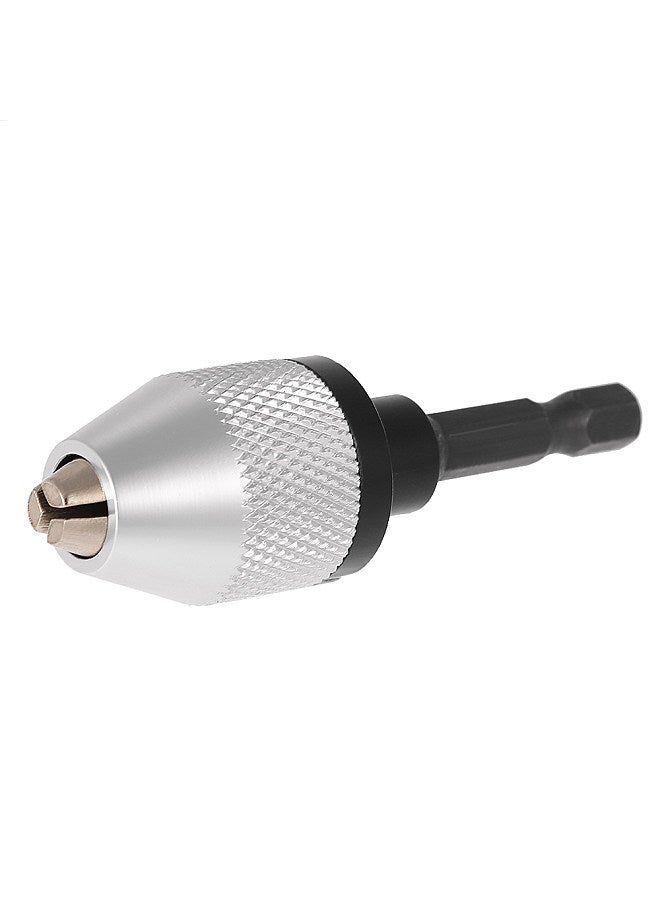Mini Portable 0.3-6.5mm Electric Grinder Quick Change Drill Chuck with 6.35mm 1/4" Hex Shank Universal Drill Bit Converter Screwdriver Impact Driver Adaptor  - Image 1