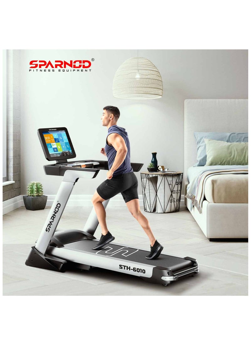 STH-6010 Treadmill for Home Use - 40cm WiFi Touch Screen, Entertainment Apps, 6HP Motor, 150kg Weight Capacity, 1-18.8 km/h, Auto-Incline, Foldable, Speakers and Auto Lubrication - pzsku/ZA28D42C92CE06BD49810Z/45/_/1704793236/085fcd3b-a0f7-44c2-b352-586ce1239c2a