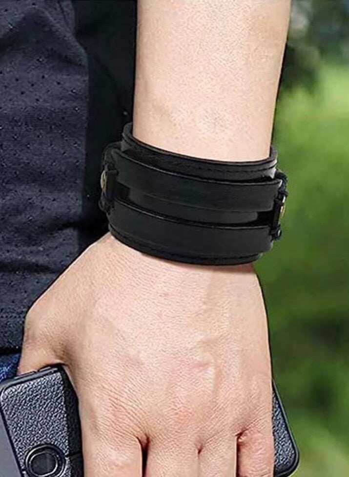 Luxury Concept Elegant High Quality Of PU Leather Bracelet For Men - Image 1