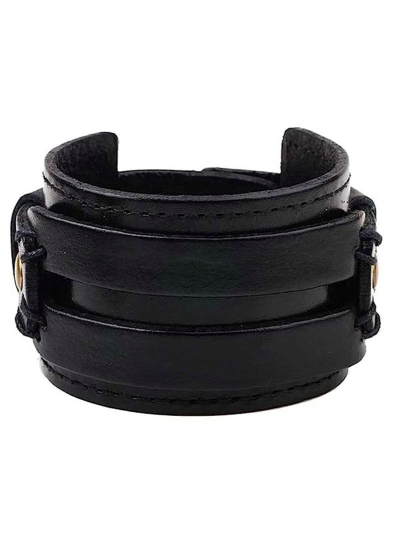 Luxury Concept Elegant High Quality Of PU Leather Bracelet For Men - Image 3
