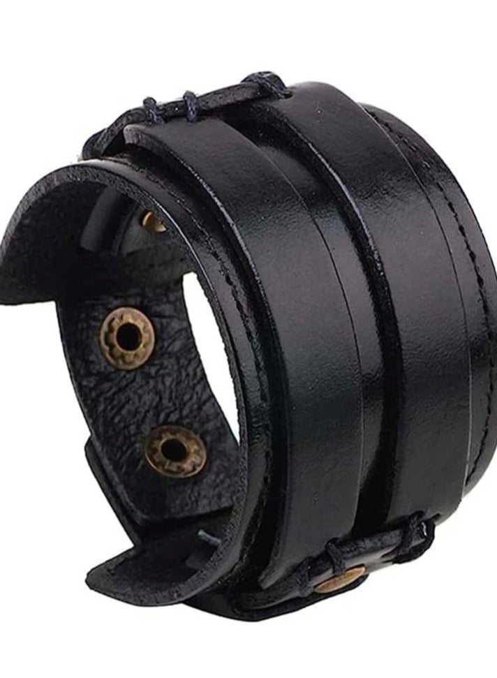 Luxury Concept Elegant High Quality Of PU Leather Bracelet For Men - Image 2