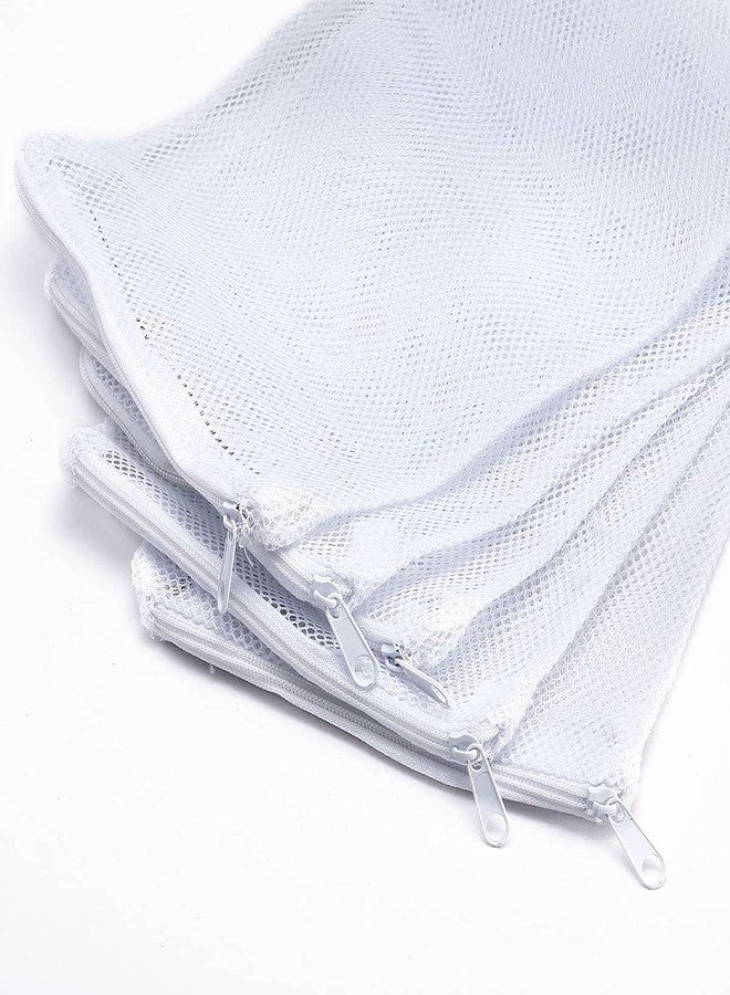Vayinato Media Bags for Aquarium Tank Filter with Zipper, 5 Pcs - Fish Tank Filter Media Mesh Bags - for Activated Carbon, Biospheres, Ceramic Rings (White) - Image 1