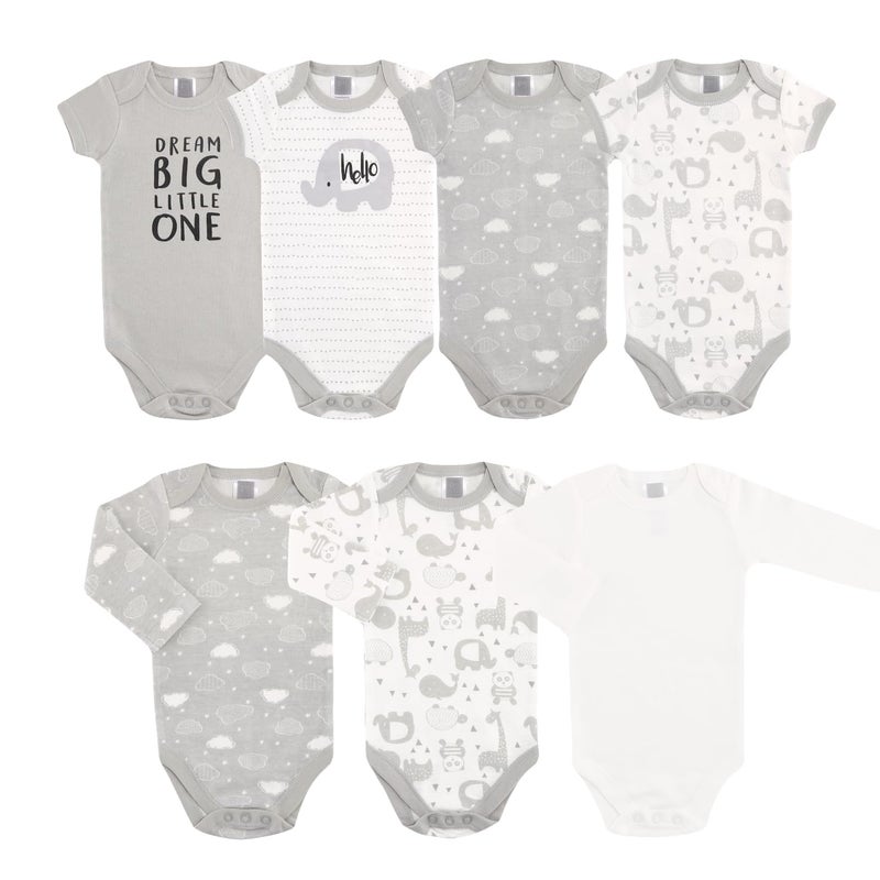 The Peanut Shell The Peanutshell Baby Layette Gift Set for Baby Boys or Girls - 23 Piece New Born Unisex Gift Set, Clothes & Newborn Essentials Must Haves - Clothes 0-3 Months - Soft Grey - Image 3