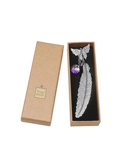Generic “Perfect gift for reading and nature lovers: handcrafted dragonfly and feather book separator  - Image 3