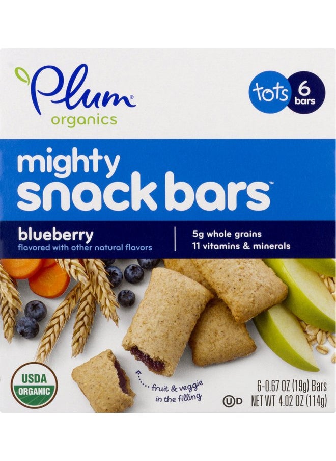بلام أورجانيكس ألواح التغذية الأساسية Mighty 4 من Plum Organics، بنكهة التوت الأزرق والجزر، 0.67 أونصة، 6 قطع 