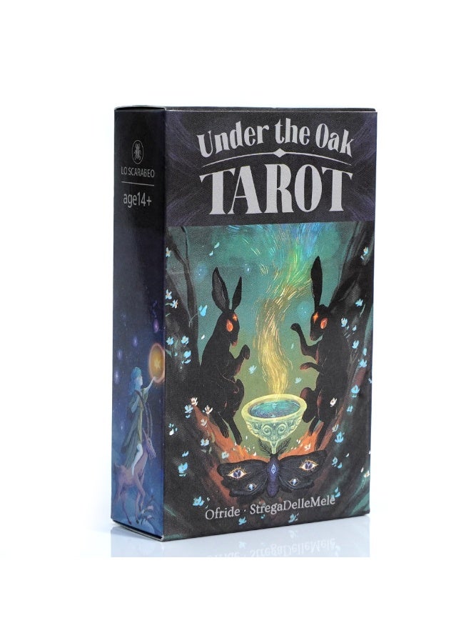 NIBEMINENT The New Tarot Cards under the Oak Tree - 78-card set - A unique divination board game that combines facts and fiction to play, used for insightful interpretations - Image 1