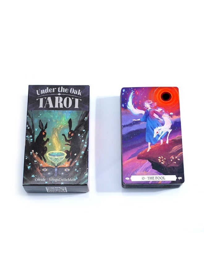NIBEMINENT The New Tarot Cards under the Oak Tree - 78-card set - A unique divination board game that combines facts and fiction to play, used for insightful interpretations - Image 4