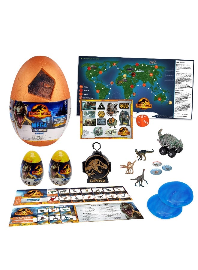 JURASSIC WORLD Captivz Dominion Edition Mega Egg Surprise with 15 surprises Asst. - Image 3