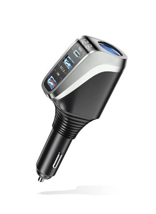 USB C Car Charger, 4 in 1 Cigarette Lighter Adapter, Socket Splitter with 3 USB Ports, 12V/24V Dual USB Type C PD Super Fast Car Charger Adapter Compatible with iPhone14/13/Samsung/Google/GPS - pzsku/ZA28DBBC2B463070635B5Z/45/_/1680449638/7e919d3e-49ff-4bed-a981-d172cd5e3696
