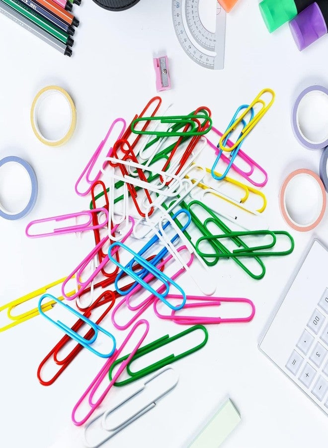 SUKECHI Paper Clips/Gem Clips/U Clips/File Clips, 30 mm, Pack of 100, Assorted Colours - Image 1