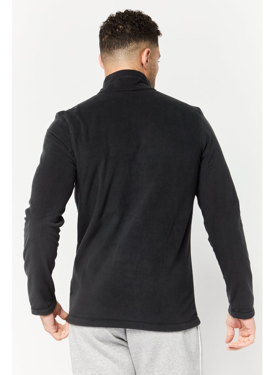 Reebok Men Sportswear Fit Long Sleeves Running Sweatshirt, Black  - Image 2