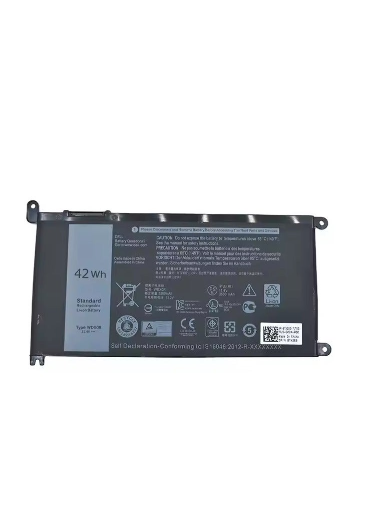 بطارية كمبيوتر محمول P69G P58F001 P58F متوافقة مع Dell WDX0R Inspiron 15 7579 5567 5578 5570 5568 7569 5579 5565 7573 13 7378 5378 7368 5379 5368 7375 17 5767 Y3F7Y بطارية كمبيوتر محمول - Image 1