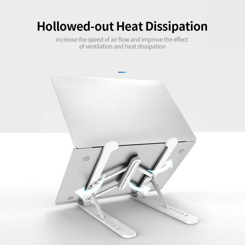 Laptop Stand: 11-17 Inch Pink 7-Level Adjustable - Hollowed-Out Heat Dissipation Ergonomic Stand for Home Office Workspace - Image 5