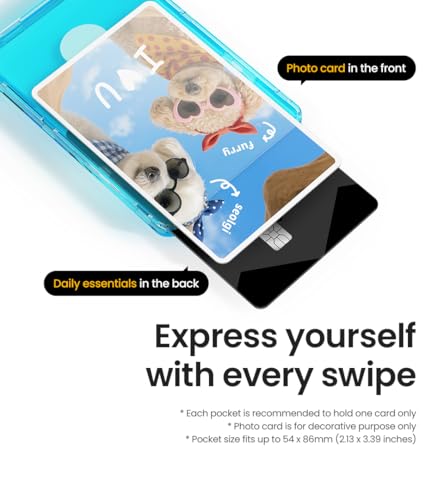 iFace MagSynq Card Wallet Clear [Compatible with MagSafe] – Transparent Magnetic Card Holder, Slim & Lightweight Design, Card Storage with Secure Spring, Easy Slide Access - Clear - Image 3