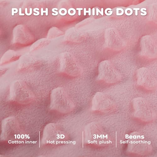 Yoofoss Fleece Baby Sleep Sack 12-18 Months with Plush Dots, TOG 1.5 Baby Wearable Blanket with 2-Way Zipper, Organic Cotton Toddler Sleep Sack Fleece - Image 4