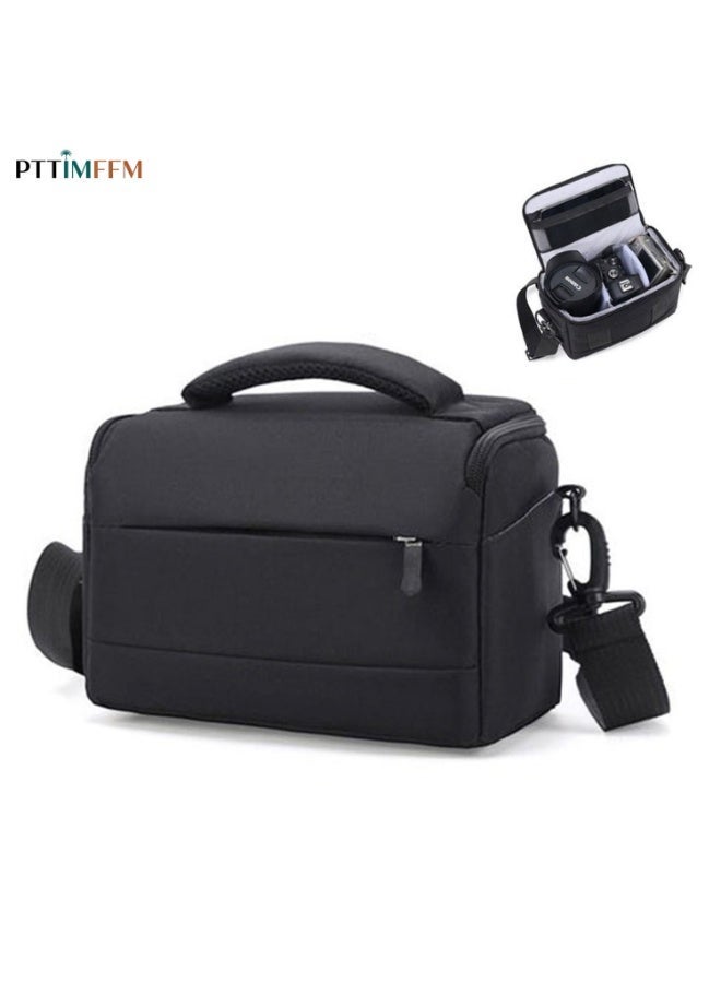PTTIMFFM Multifunctional Camera Bag, Waterproof Padded Shoulder Bag for SLR/DSLR, Portable Storage Case for Projectors, Drones, Lenses, Photography, Fishing Gear (Black) - Image 1