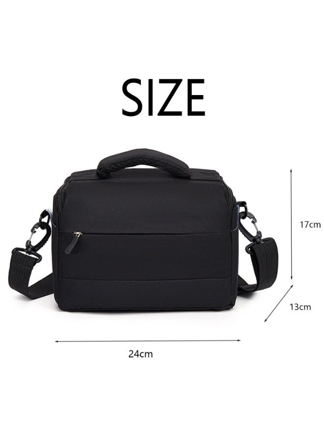 PTTIMFFM Multifunctional Camera Bag, Waterproof Padded Shoulder Bag for SLR/DSLR, Portable Storage Case for Projectors, Drones, Lenses, Photography, Fishing Gear (Black) - Image 5