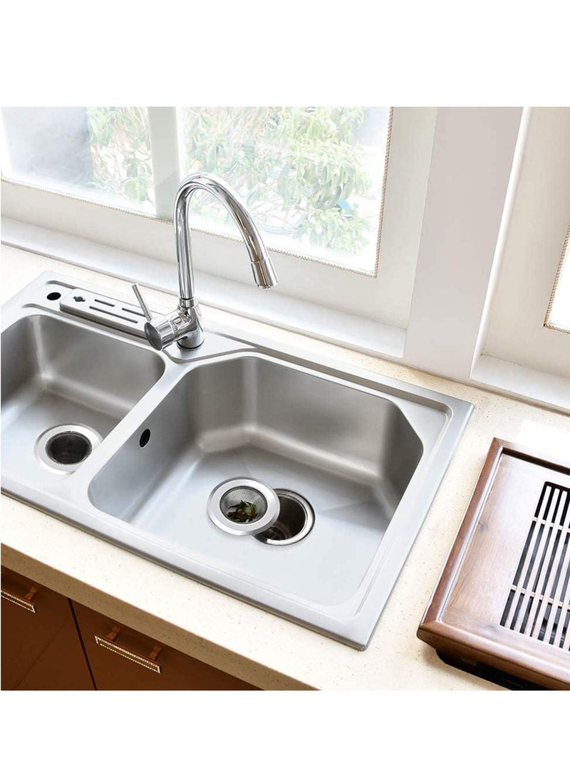 Strainer Basket Drain Hair Catcher, Sink Drain Filter Kitchen Premium Stainless Steel Bathroom Sink Bathtub Shower Drain Cover-Rust Free Compatible with Bath Or Kitchen Sinks - Image 4
