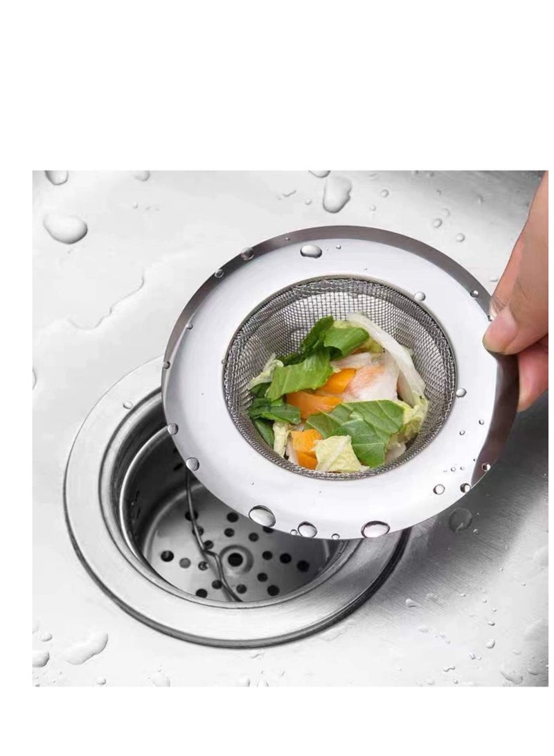 Strainer Basket Drain Hair Catcher, Sink Drain Filter Kitchen Premium Stainless Steel Bathroom Sink Bathtub Shower Drain Cover-Rust Free Compatible with Bath Or Kitchen Sinks - Image 2