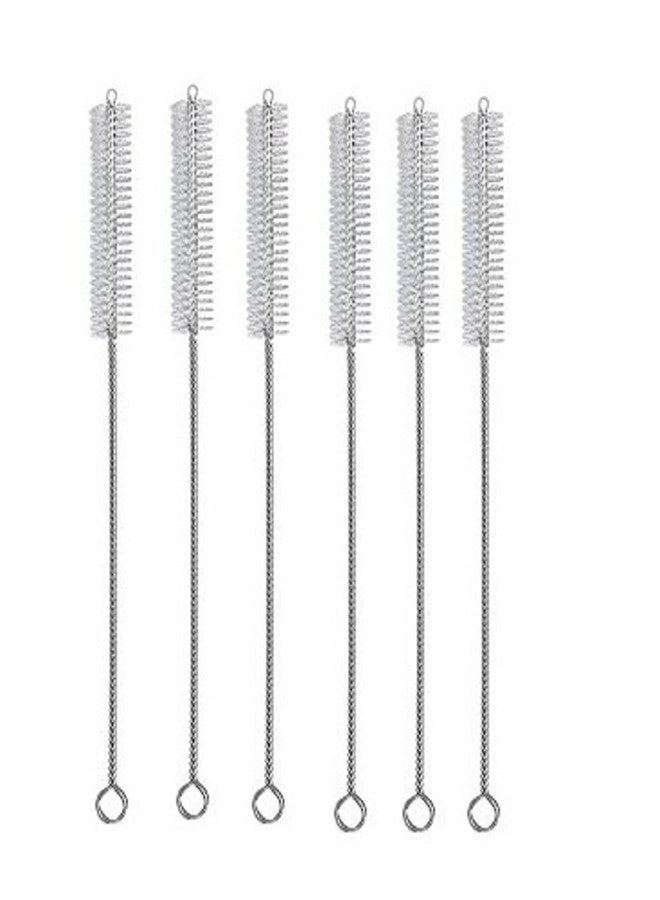 Lappu 360 Degrees Rotation Cleaner Long Straw Brush Straw Cleaning Brush Baby Straw Sipper Cleeaning Brush for Babies Drinking Pipe Tube Cleaning Brush, Multicolour -Combo (Pack of 6) - Image 1