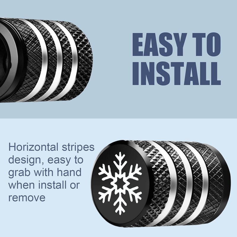 DECURCAR Tire Valve Stem Cap Cover - 5 Pack - Image 4