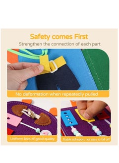 YelaJoy Busy Board for Toddlers 1-3, Giraffe Montessori Sensory Toys,Plane Travel Activities Educational Toys,Busy Board for 1+ Year Old Basic Dress Skills Toys for Boys & Girls Gifts  - Image 3