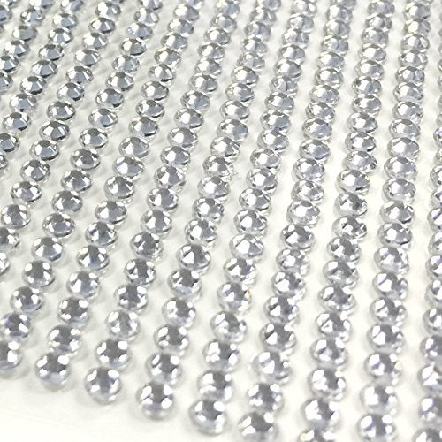 AllyDrew Crystal Diamond Sticker 3mm Adhesive Rhinestones, 1000 Pieces, Silver - Image 2
