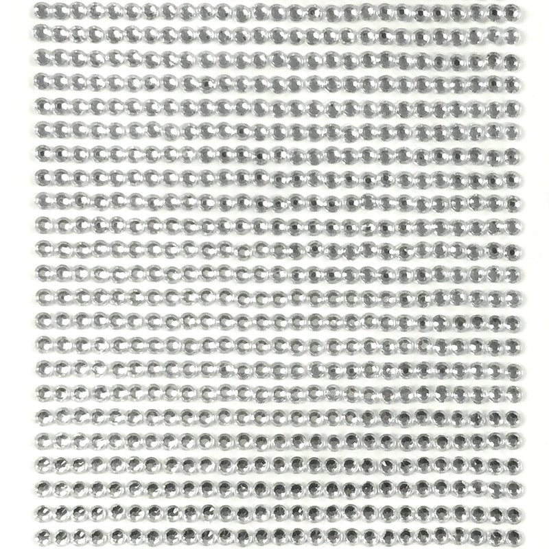 AllyDrew Crystal Diamond Sticker 3mm Adhesive Rhinestones, 1000 Pieces, Silver - Image 5