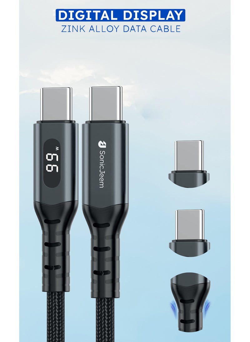 SONIC JEEM Zinc Alloy data cable Digital Display -C-C SJ106A - Image 3