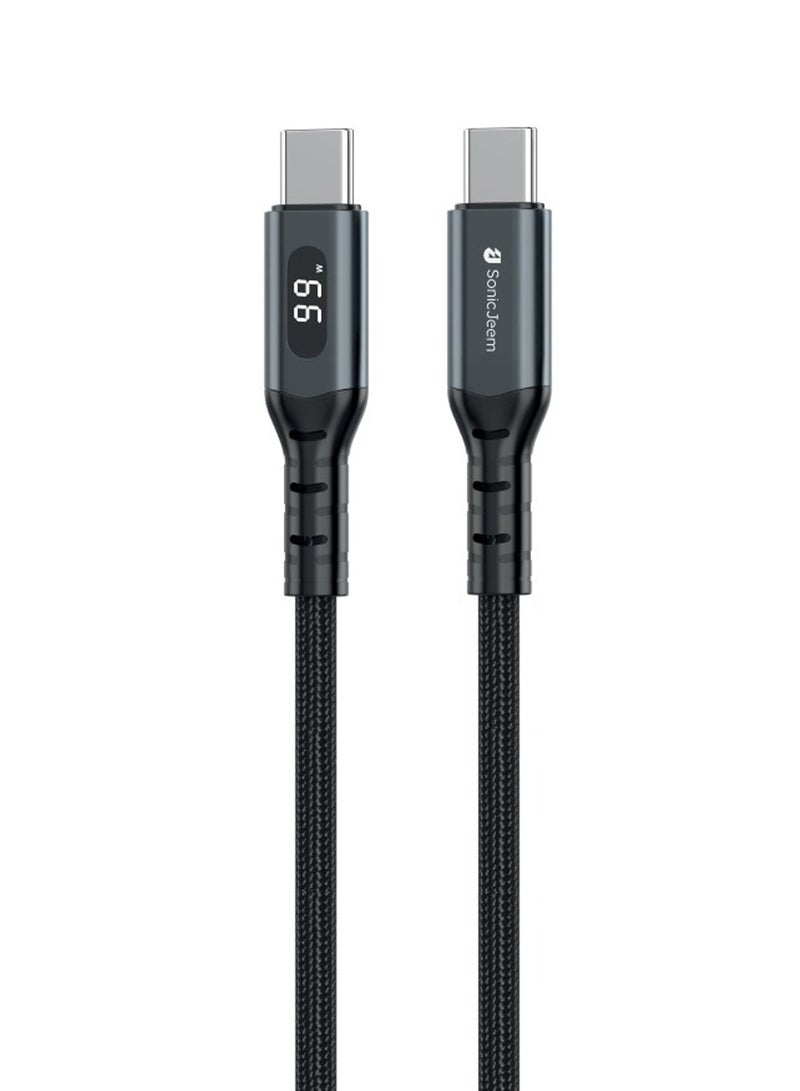 SONIC JEEM Zinc Alloy data cable Digital Display -C-C SJ106A - Image 1